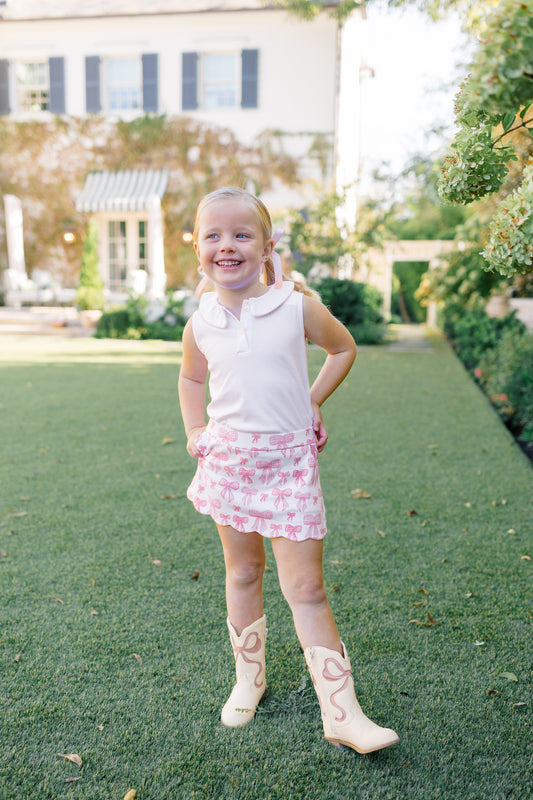 Grosgrain Scallop Skort