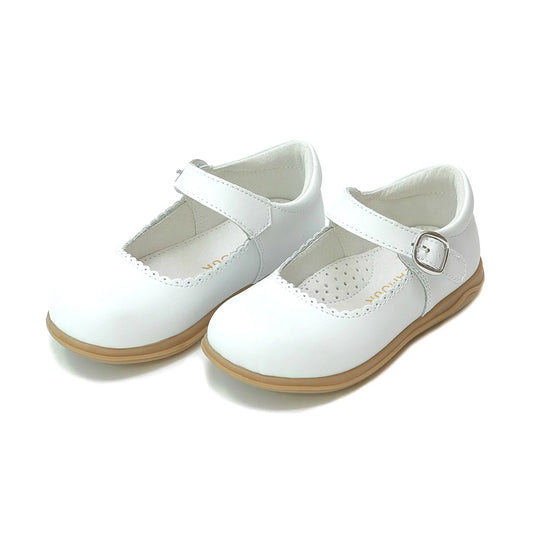 Chloe Classic Scalloped Mary Jane - White