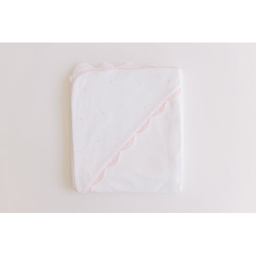 Hooded Towel - Pink Dots