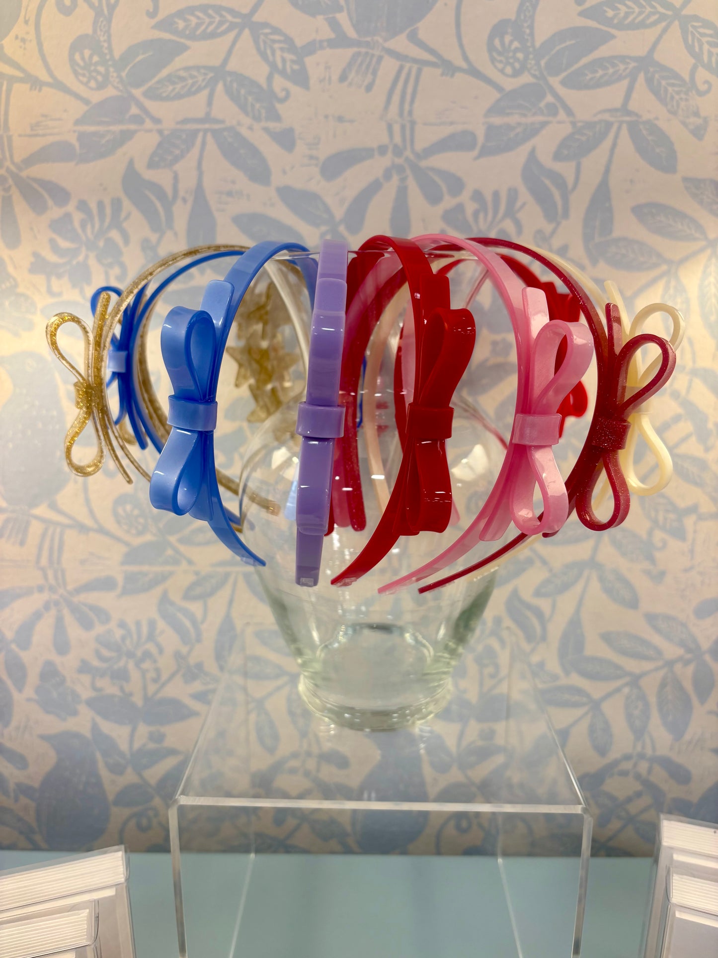 Thin Bow Headband, Assorted Colors