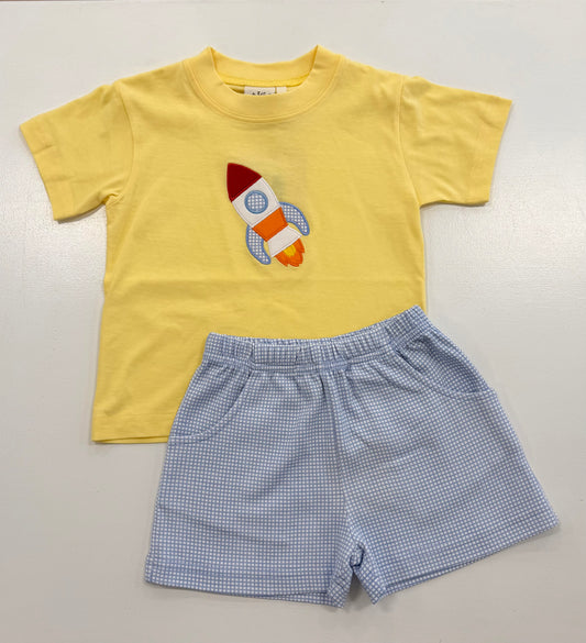 Luigi Short Sleeve Set with Rockets