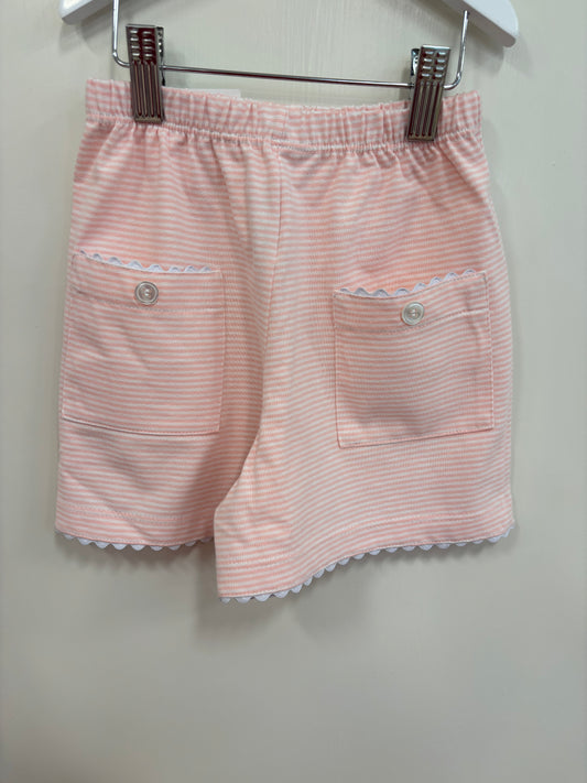 Two Pocket Shorts - Pink Stripe