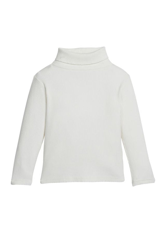 Ribbed Turtleneck- Ivory