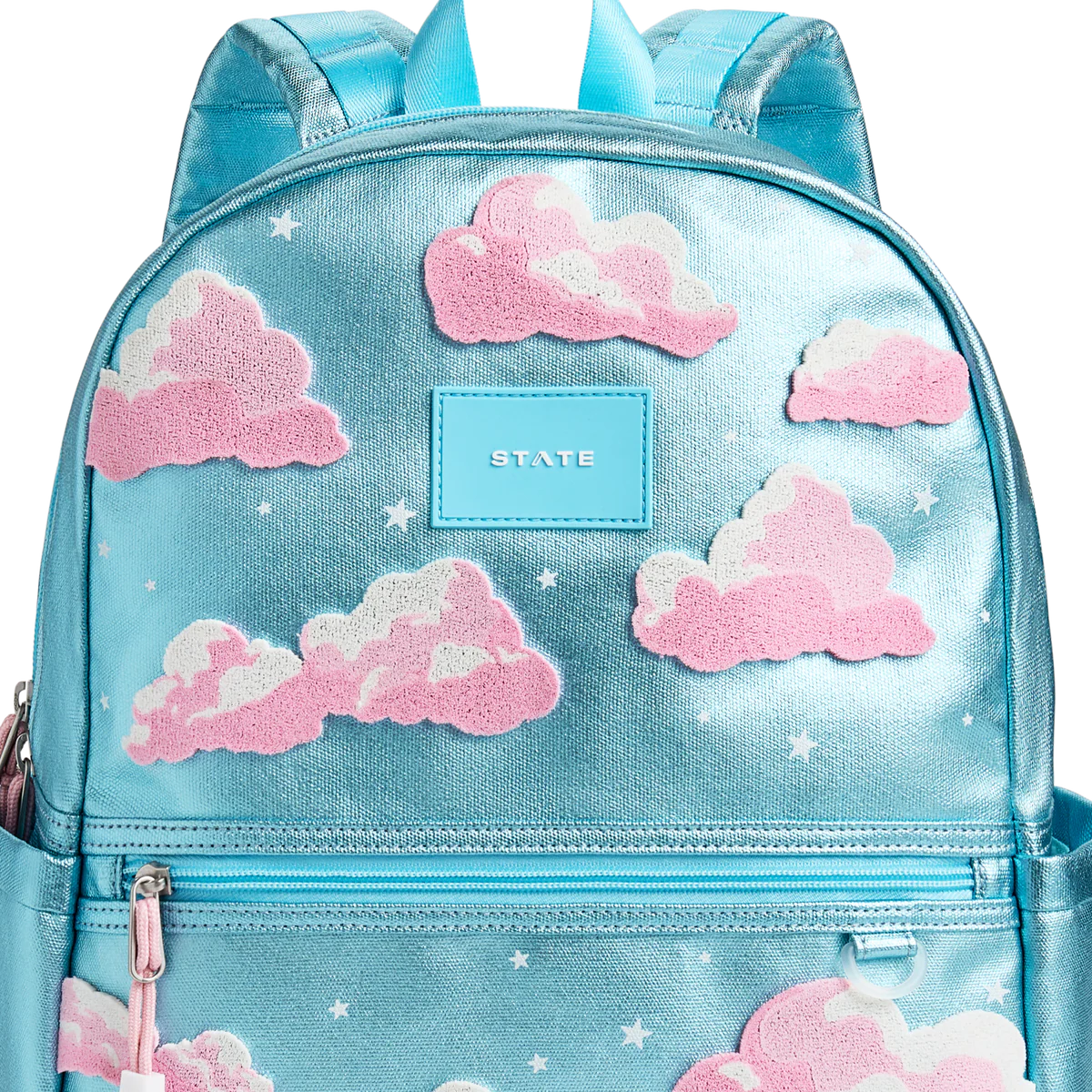 Kane Double Pocket Backpack - Metallic Clouds