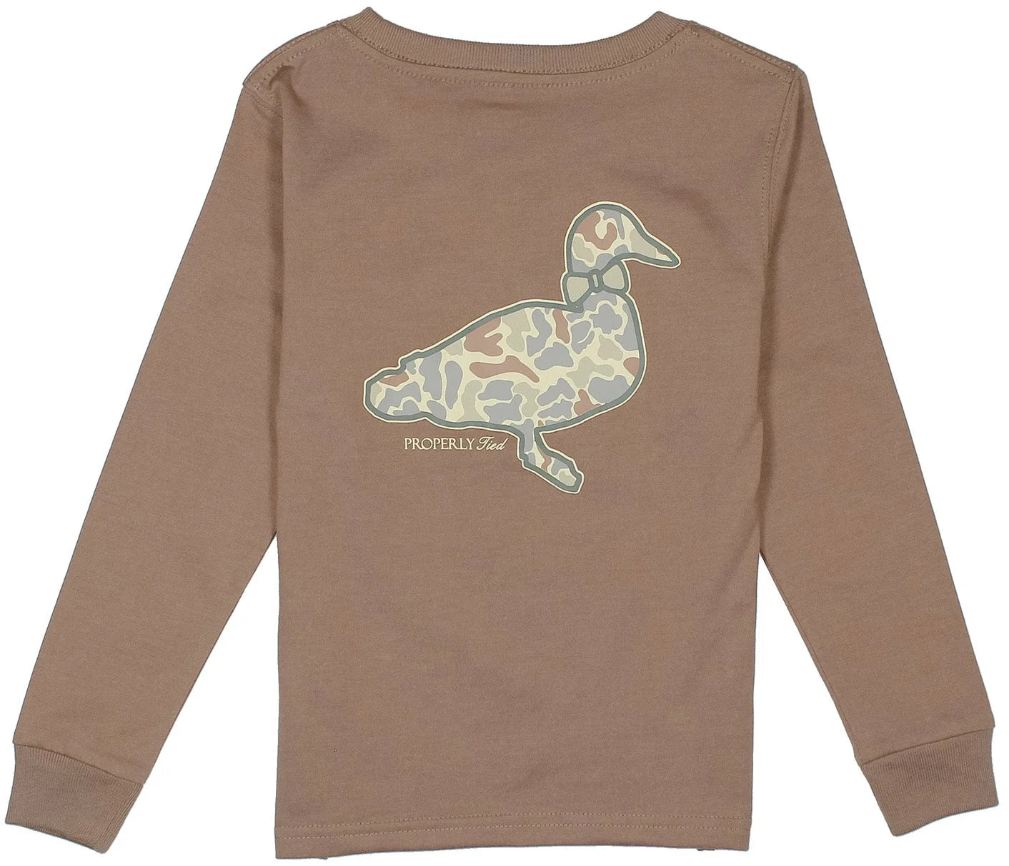 Boys Field Camo Logo Walnut