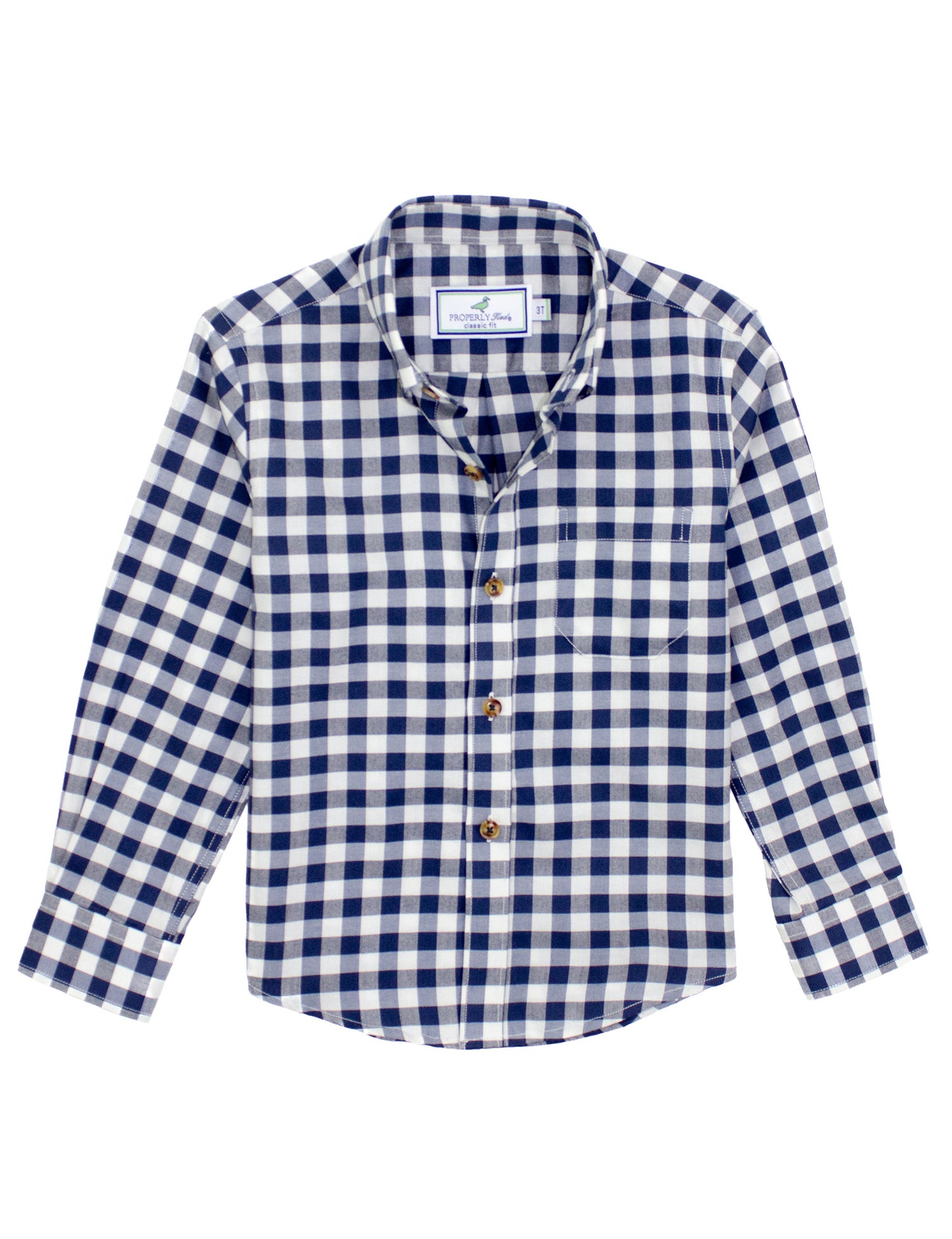 Boys Woodland Sportshirt - Navy Pier