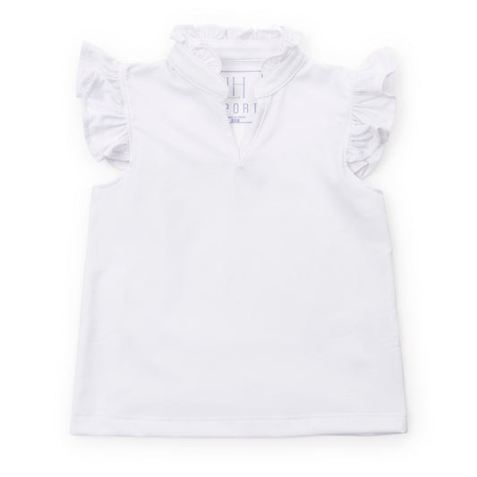 Ellie Sleeveless Performance Top - White