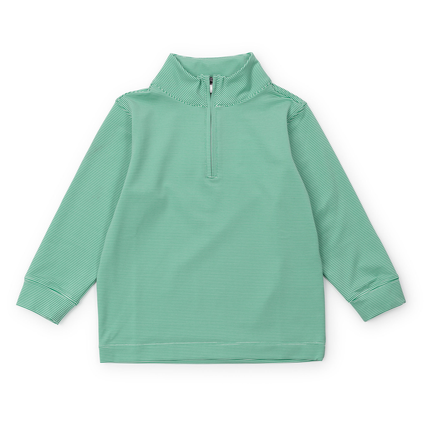 Sam Performance Pullover - Green Stripes