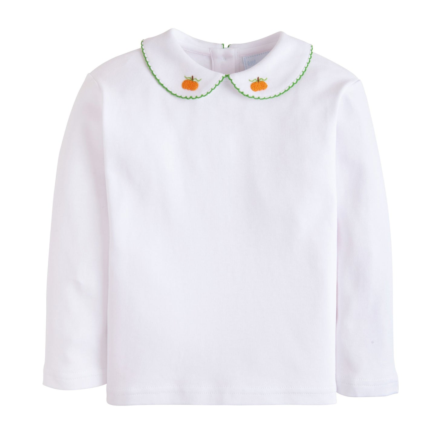 Long Sleeve Pinpoint Shirt- Pumpkin