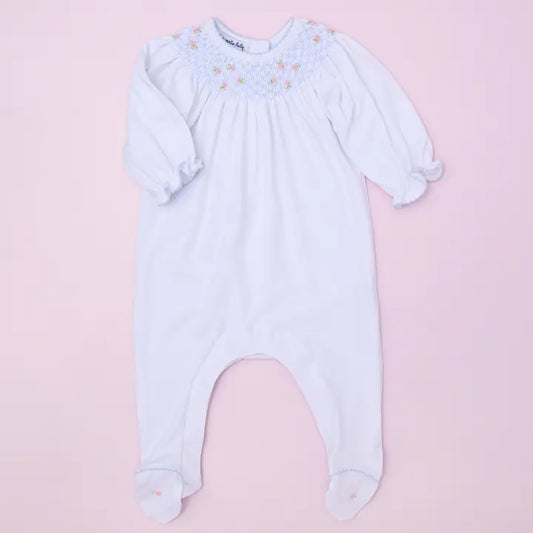 Charlotte's Classics Bishop Footie- Sky Blue