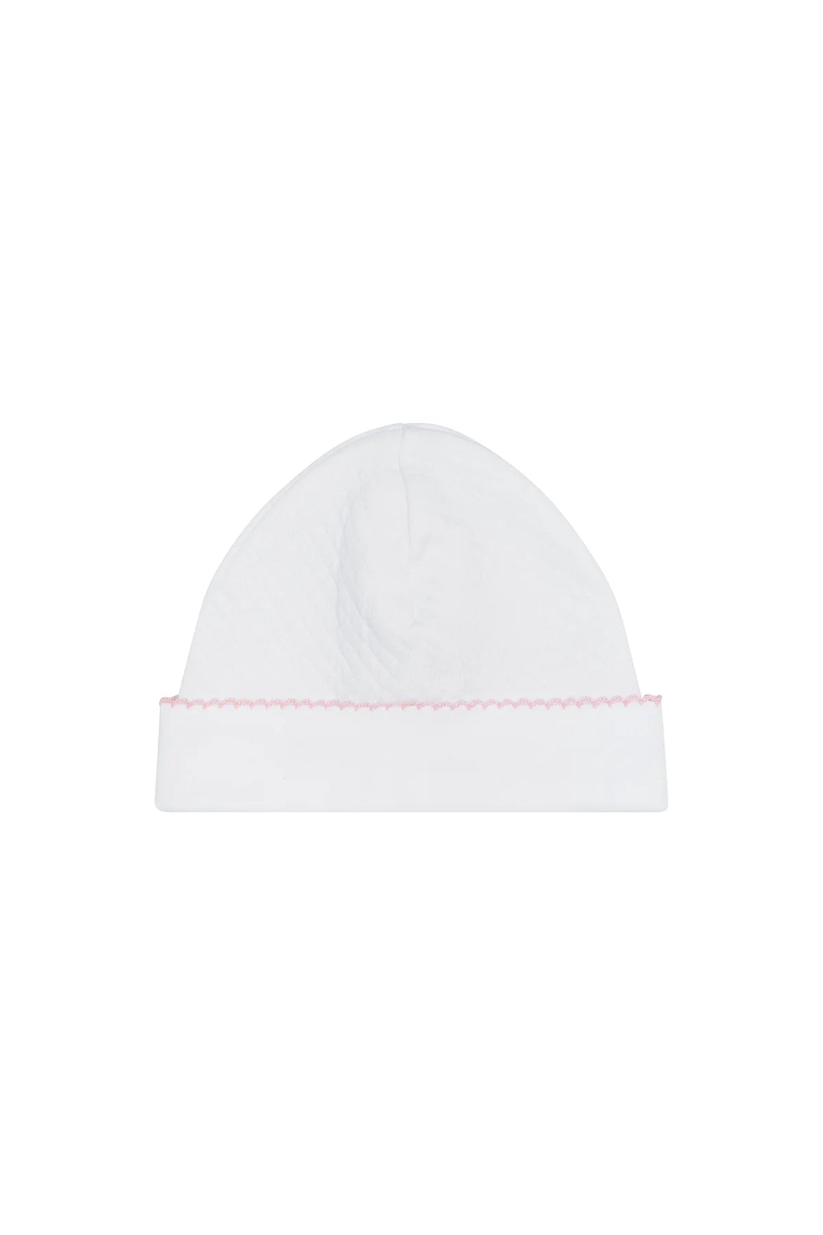 Hat with pink trim