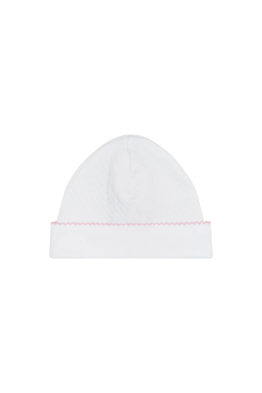 Hat with pink trim