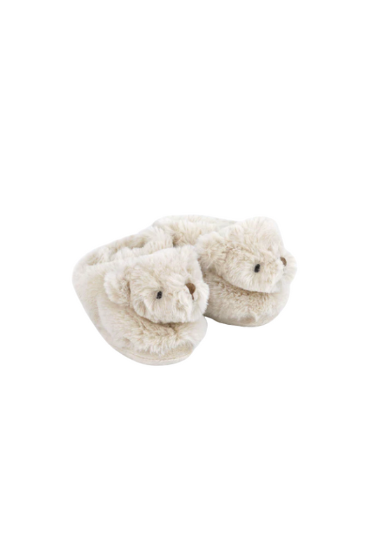 Baby Slippers - Tan Bear Booties