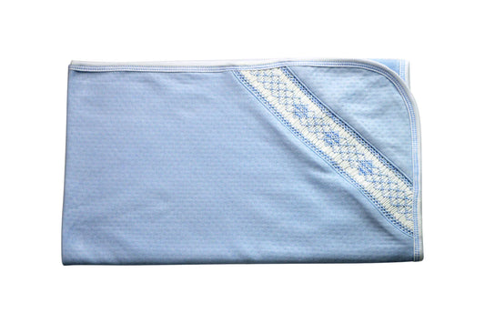 Baby Boy's Blue Jacquard Blanket