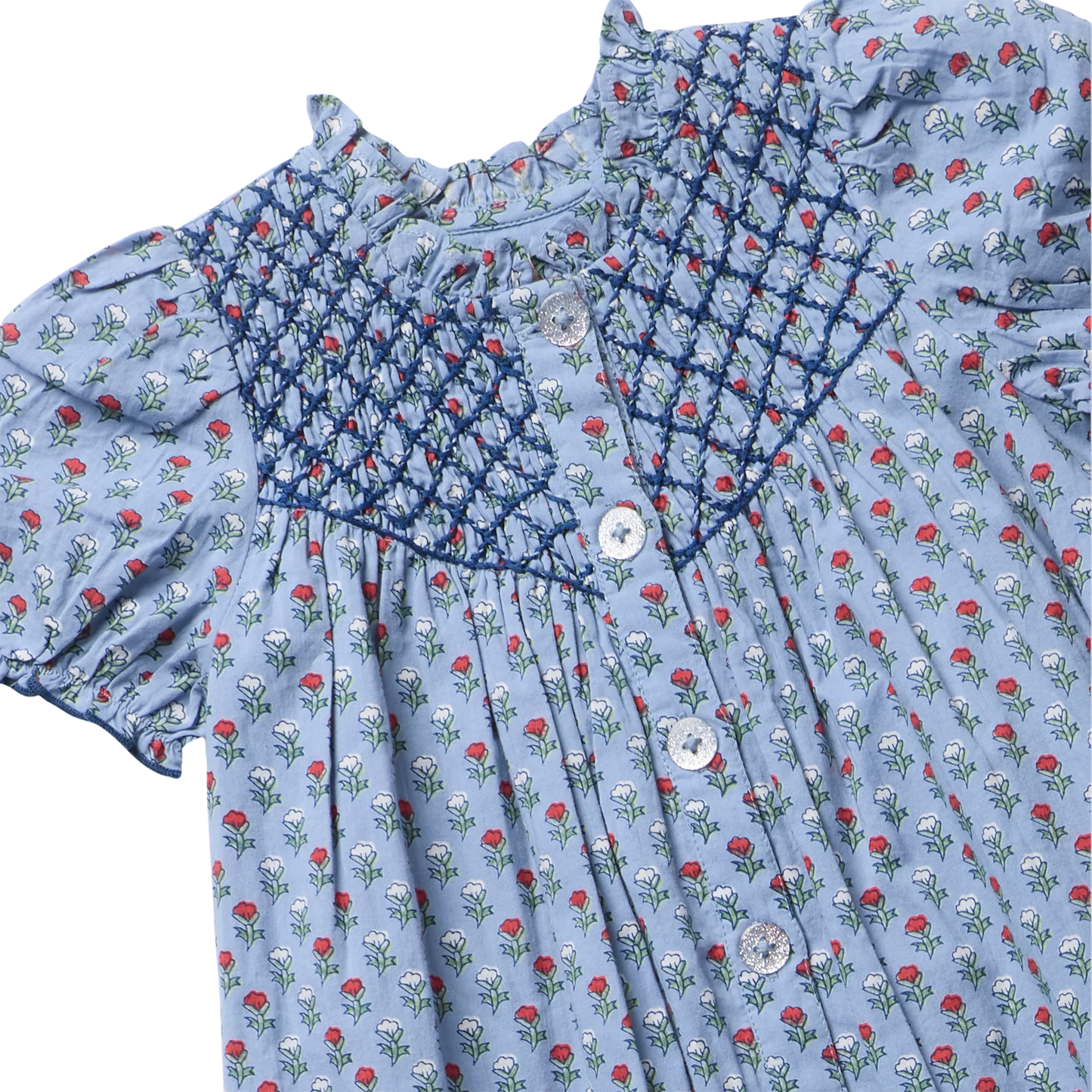 Lucia Dress Set- Light Blue Carnation