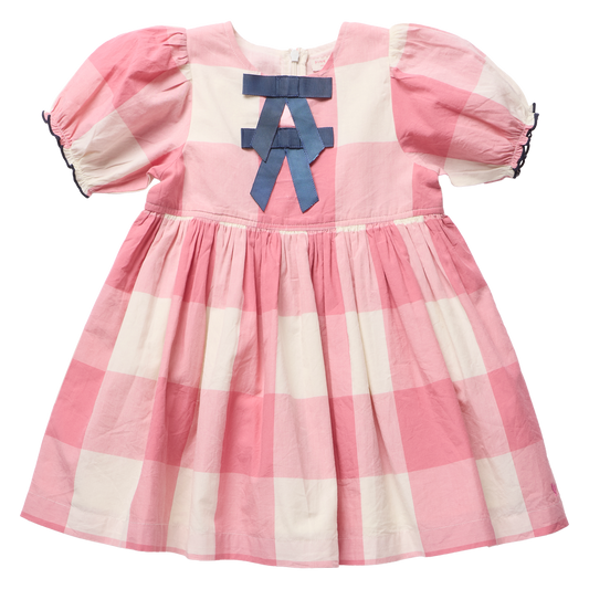 Hermione Dress- Pink Checks