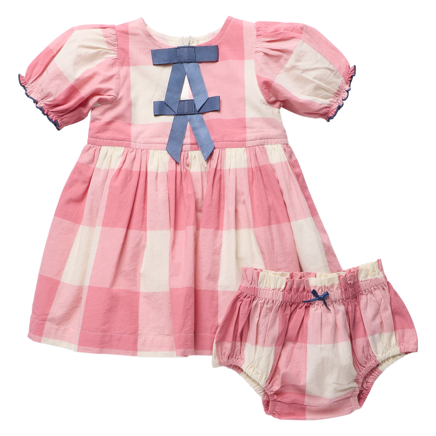 Hermione Dress- Pink Checks