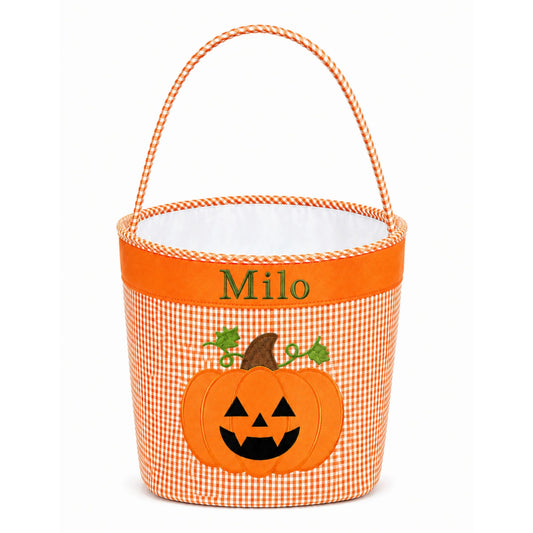 Jack-O-Lantern Trick-or-Treat Pumpkin Tote