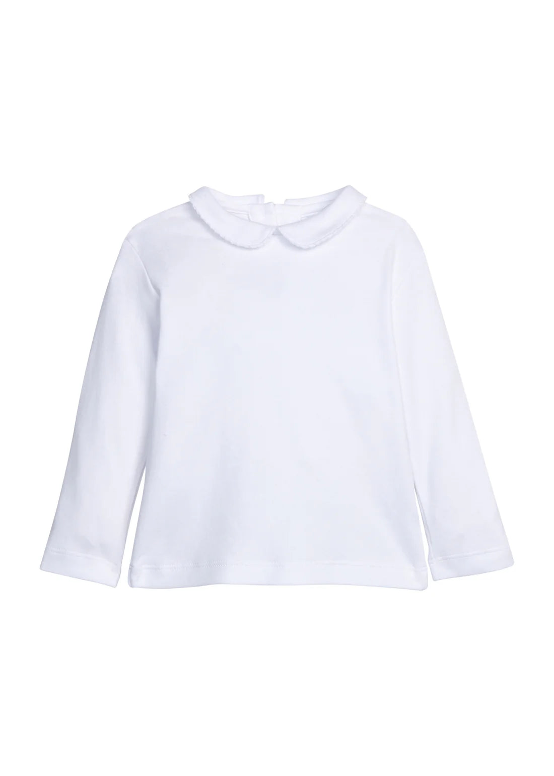 Peter Pan Picot Shirt- White