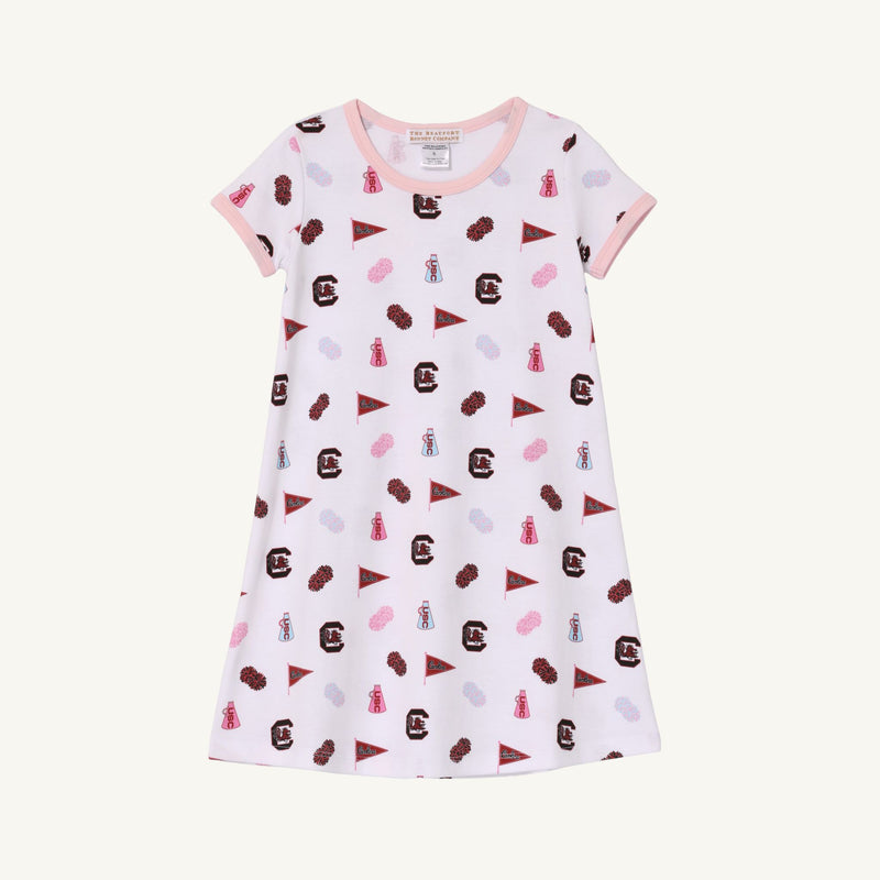 USC Polly Play Dress- South Carolina Spirit with Palm Beach Pink