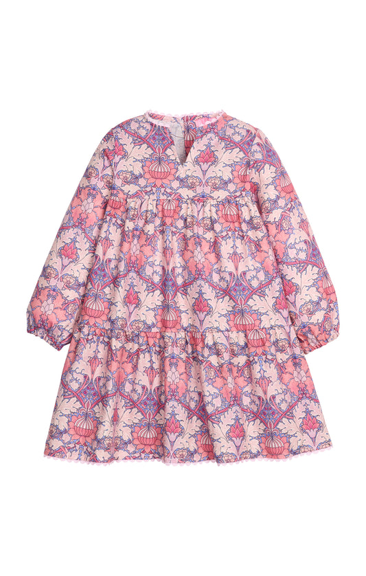 Positano Dress - Long Sleeved - Exeter Pinks