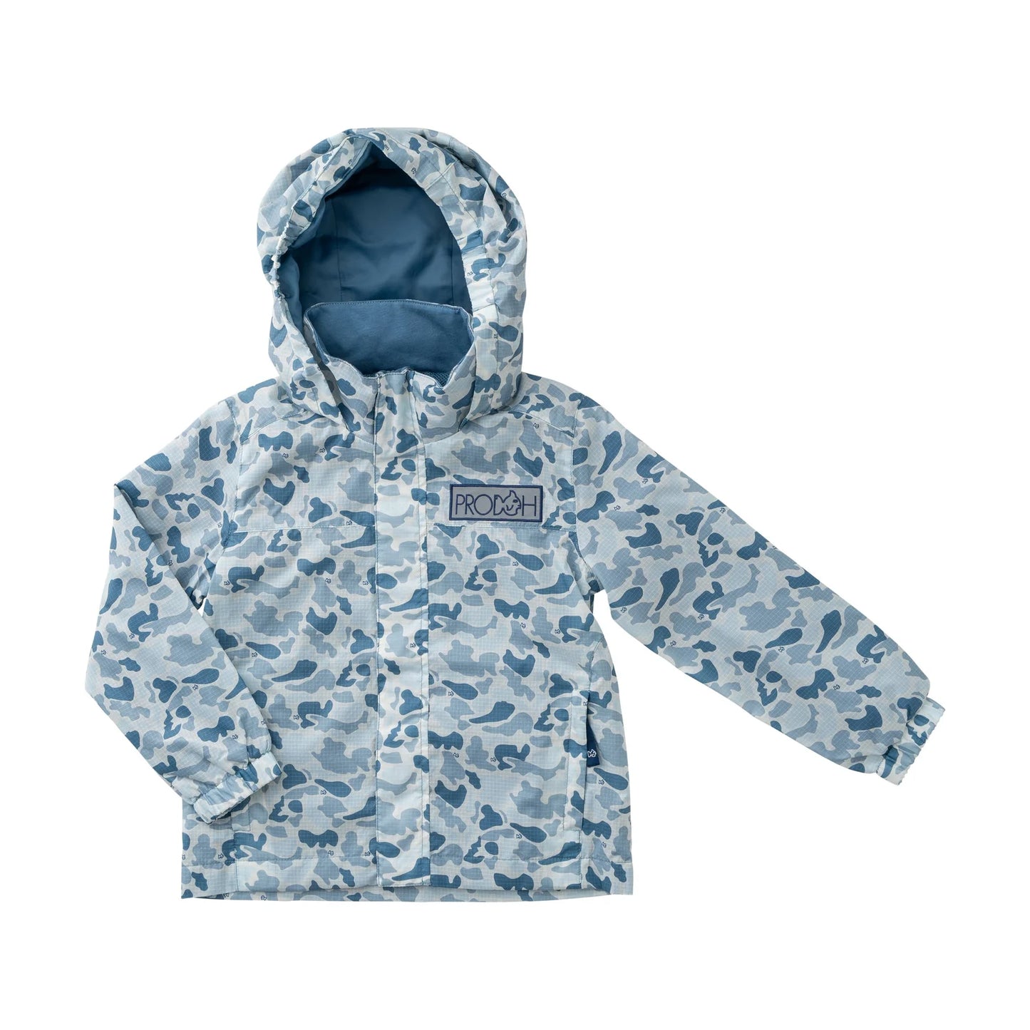 Prodoh Reflective Rain Jacket in Blue Break Point Camo