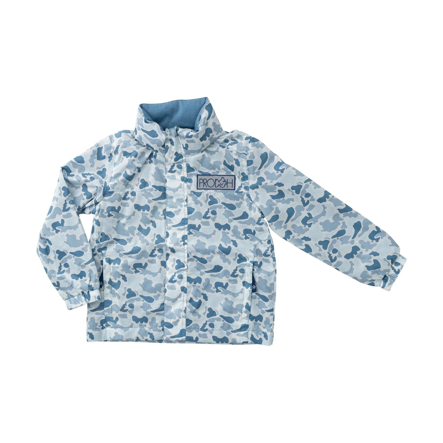 Prodoh Reflective Rain Jacket in Blue Break Point Camo