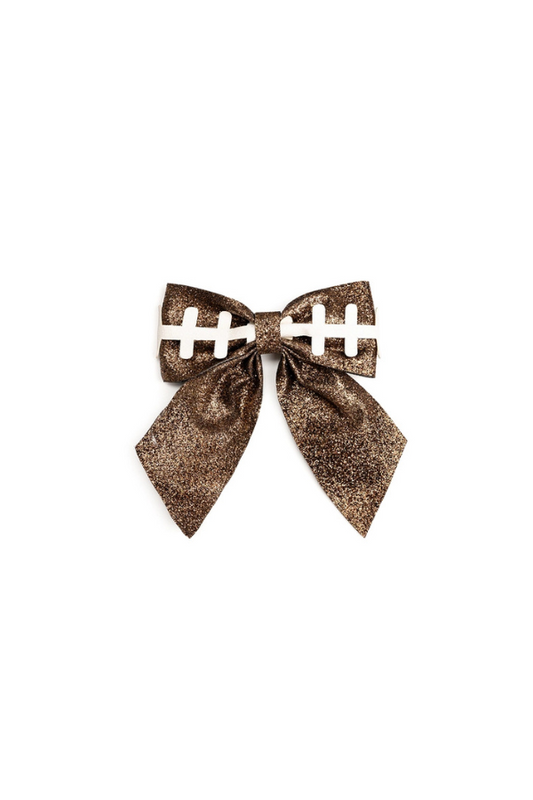 Football Bow Clip