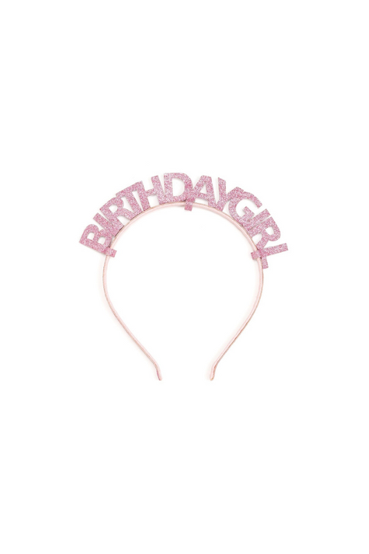 Pink Birthday Girl Headband