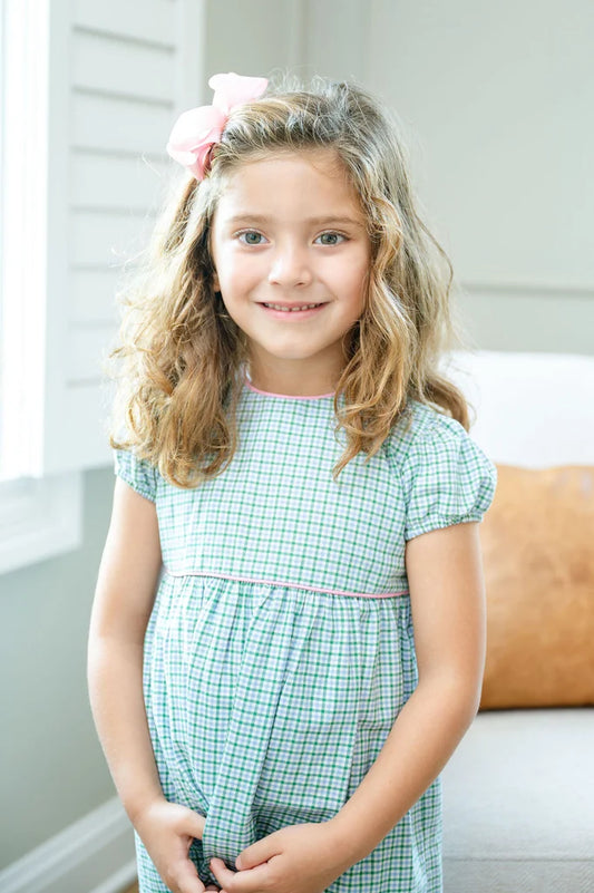 Evergreen Frost Plaid Annie Dress
