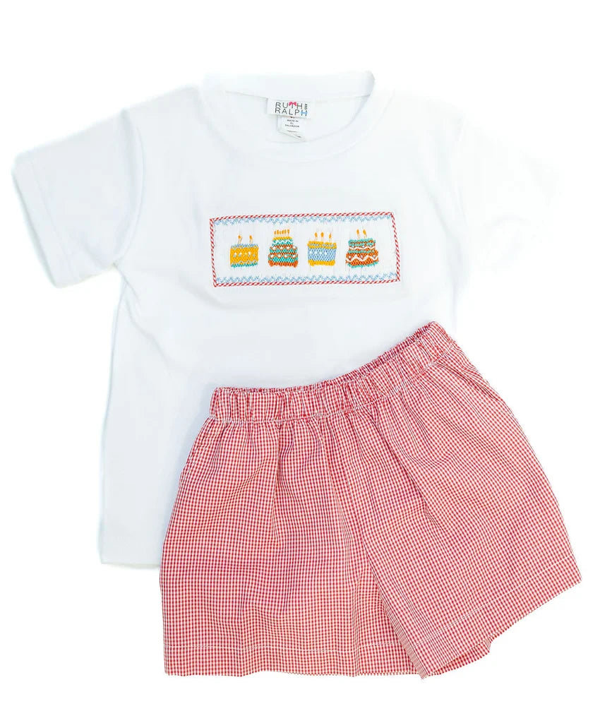 Red Birthday Beau T-Shirt Set