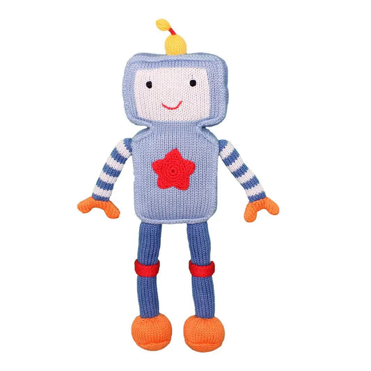 Riley the Robot Knit Doll, 14" Plush
