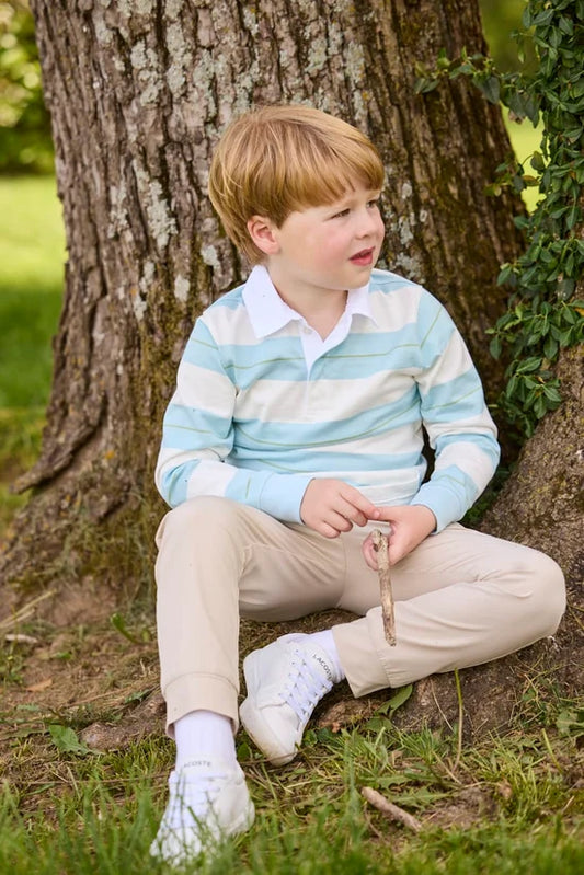 Rugby Polo- Fondren Stripe