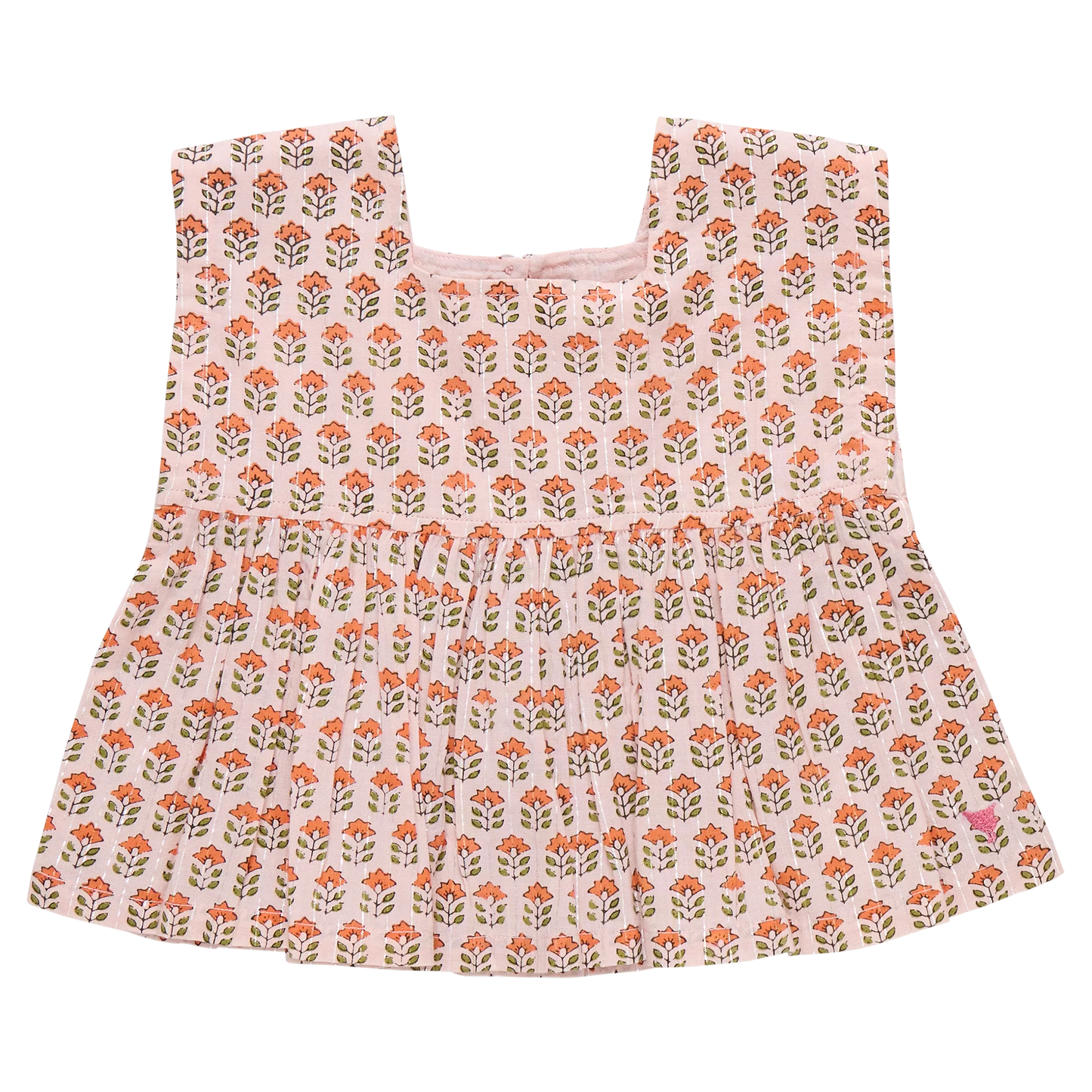 Kamari Top - Pink Prairie Block