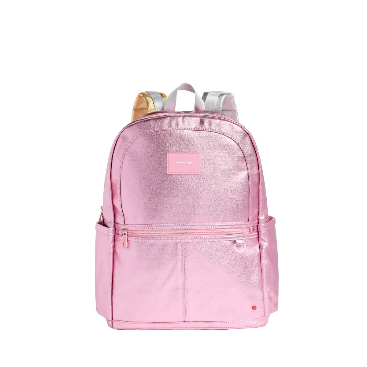 Kane Double Pocket Backpack - Metallic PInk PRE-ORDER
