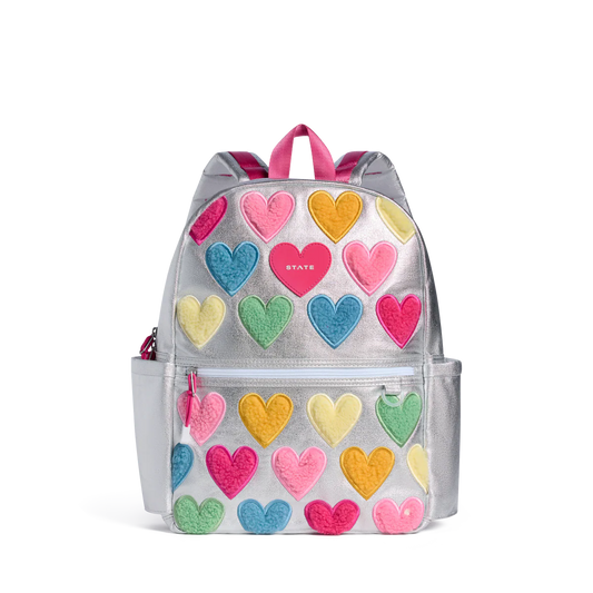 Kane Backpack -Happy Metalic Hearts