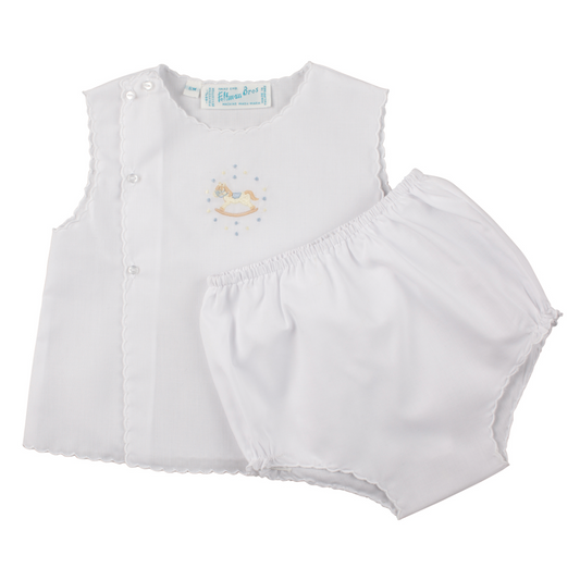 Boys Diaper Set with Rocking Horse