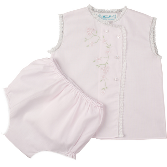 Girls Floral Lace Diaper Set