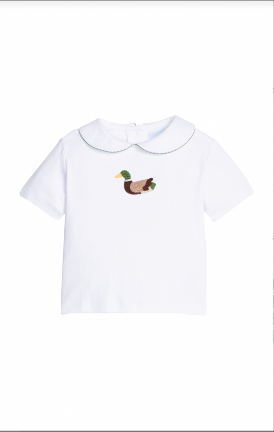 Crochet Peter Pan Shirt - Mallard