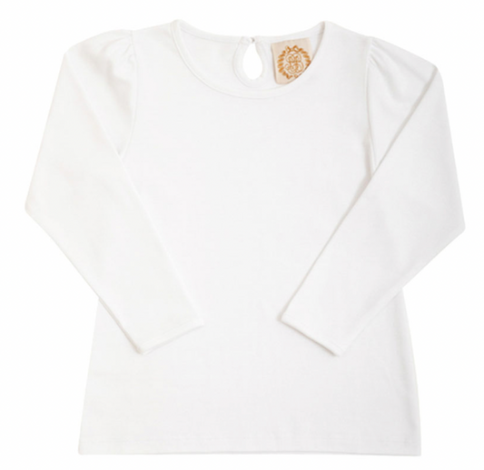 Penny's Play Shirt, White Long Sleeve