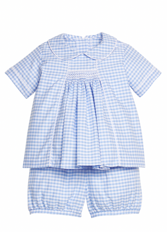 Chest Smocked Short Set - Mayfair Gingham
