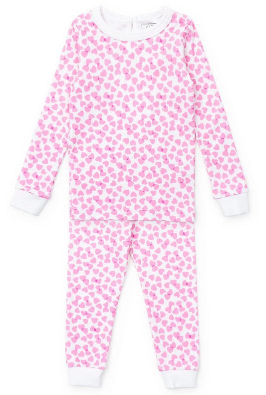 Ava Pajama Set - Pink Confetti Hearts