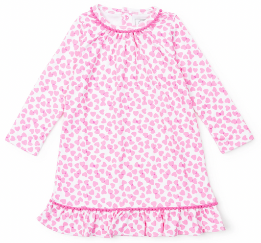 Carlin Girl's Dress - Pink Confetti Hearts