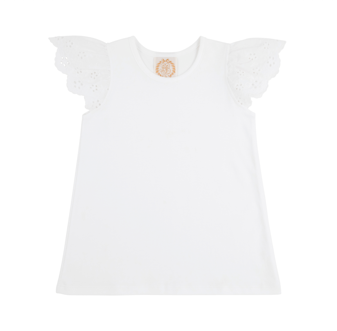 Ellen's Eyelet Top, White