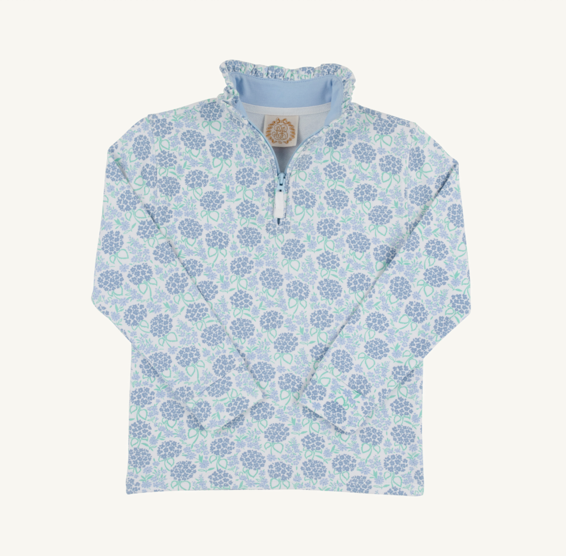 Canter Collar Half Zip, Hydrangea