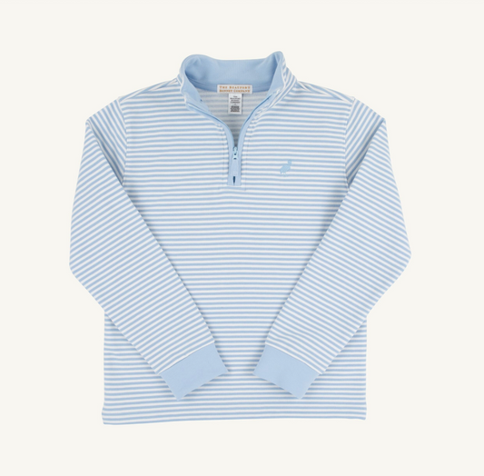 Hayword Half Zip, Blue Stripe