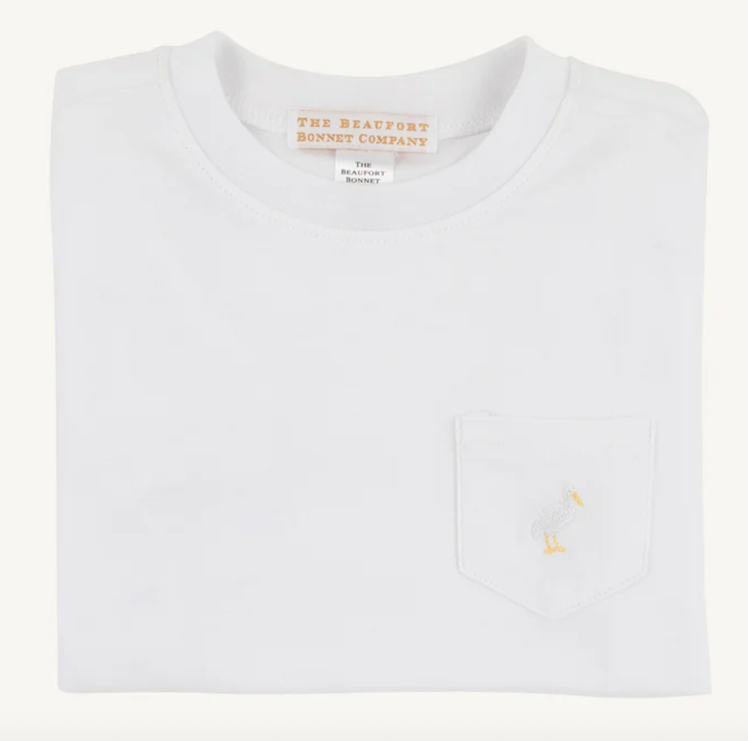 Carter Crewneck- Pocket White