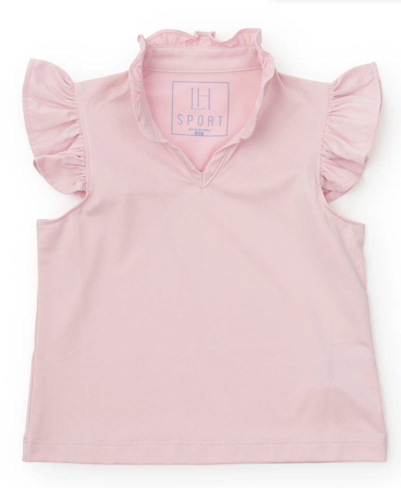 Ellie Girl's Sleeveless Performance Top-Light Pink