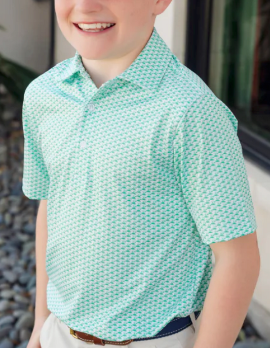 Will Boy's Performance Polo-Golf Tourney Classic Green