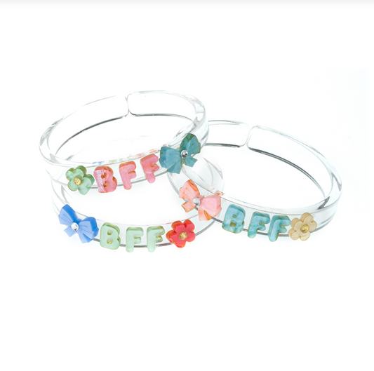 Bows Best Friends Forever Pastel Bangles